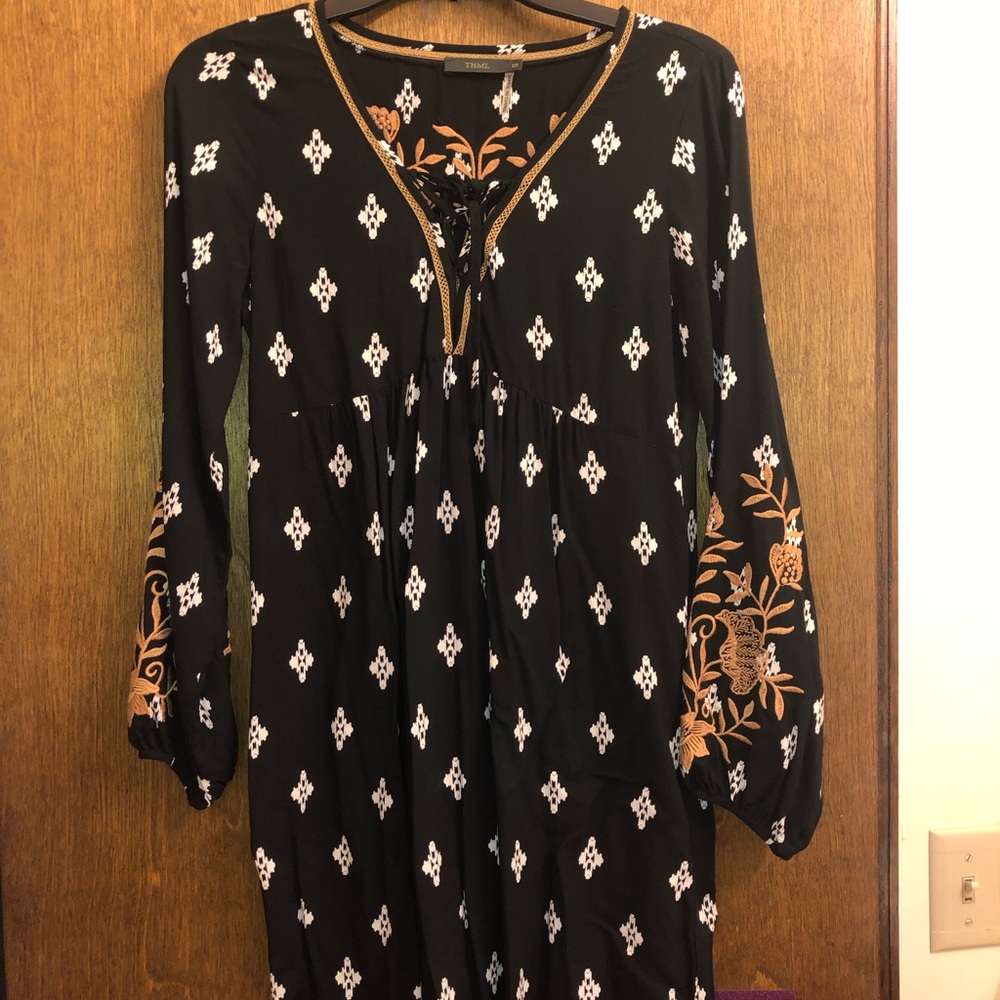 black and gold dress